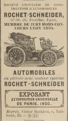 Salon 1900 Rocher Schneider Schneider avant Besançon